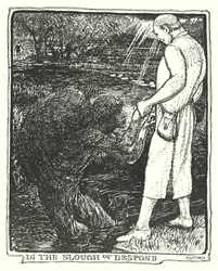 Illustration für "Die Pilgerreise" von John Bunyan
