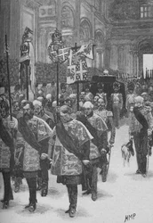Das Begräbnis von Wellington, um 1890