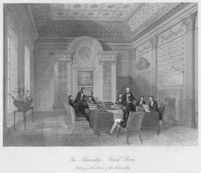 Das Admiralität. - Sitzungssaal, um 1841