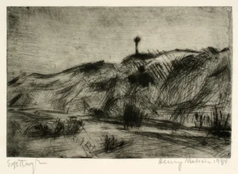 Dünenlandschaft mit Seezeichen