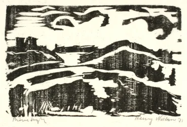Landschaft mit Hügeln