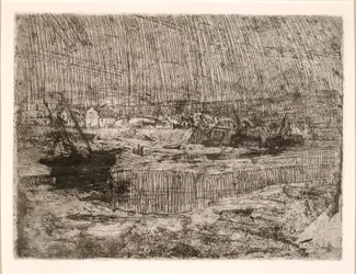 Gekenterte Fischerboote, Bretagne