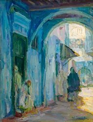 Straße in Tanger, ca. 1910
