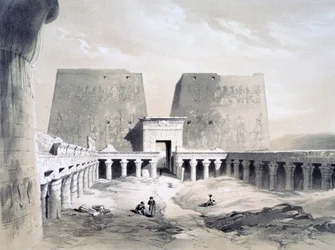 Edfou, 19. Jahrhundert