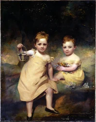 Doppelporträt von William Thorold Wood und Charles Thorold Wood