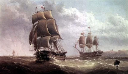 Schifffahrtsszene