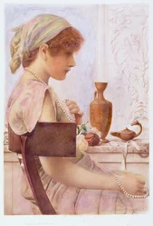 Mädchen mit Perlen