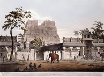 Pagode in Ramisseram, 1803