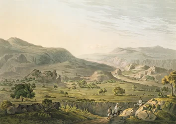 Der Pass von Atbara in Abessinien, graviert von Daniel Havell, 1809