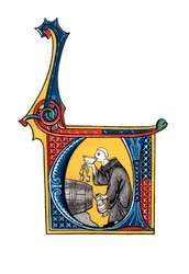 Initialbuchstabe U, frühes 14. Jahrhundert, 1843