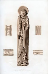 König Chlodwig I., ca. 1100, 1843