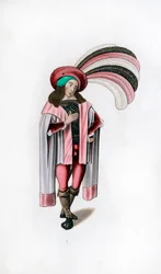 Männliche Kleidung, ca. 1480, 1843