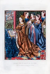 Margarete, Königin von Heinrich VI., und ihr Hof, Mitte des 15. Jahrhunderts