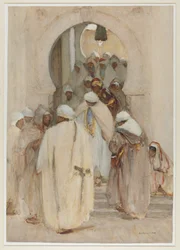 Ein Café-Bogen in Bistera, um 1896-1908
