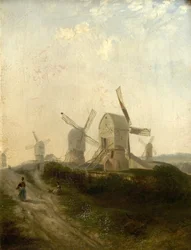 Windmühlen im Nottingham Forest, 1847