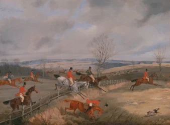 Jagdszene: Das Deckblatt zeichnen, ca. 1840