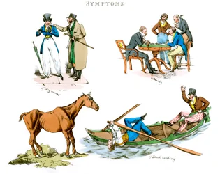 Symptome des Amüsiertseins, 1822