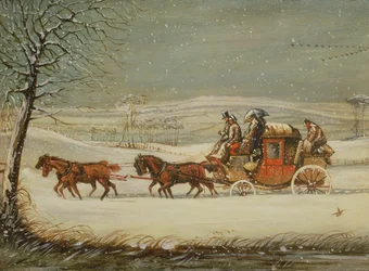 Die königliche Post im Winter
