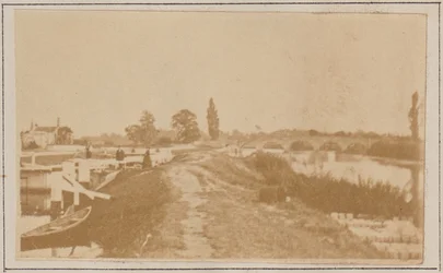 Chertsey Schleuse & Brücke