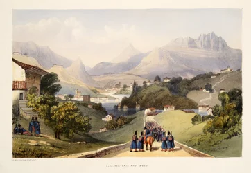 Alza, Renteria und Lezo, aus „Skizzen der Landschaft in den baskischen Provinzen Spaniens, mit einer Auswahl nationaler Musik“, veröffentlicht 1838