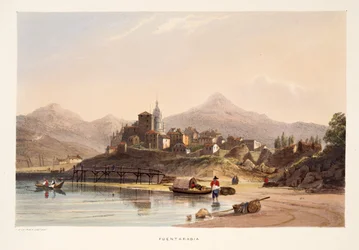 Fontarabia, aus „Skizzen der Landschaft in den baskischen Provinzen Spaniens, mit einer Auswahl nationaler Musik“, veröffentlicht 1838