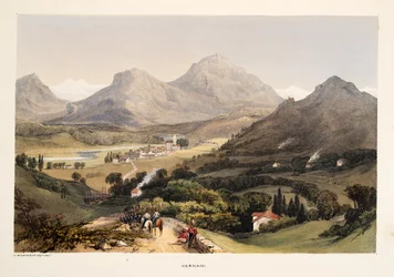 Hernani, aus „Skizzen von Landschaften in den baskischen Provinzen Spaniens, mit einer Auswahl nationaler Musik“, veröffentlicht 1838