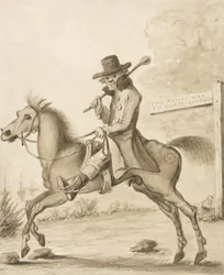 Eine Illustration von H. Bunbury, Eine Akademie für erwachsene Reiter: Ein bisschen Blut