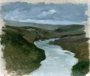 Landschaft vom Dnepr-Fluss, ca. 1878-89