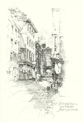 Dr. Johnsons Haus, Inner Temple Lane, wohnte dort von 1760 bis 1765