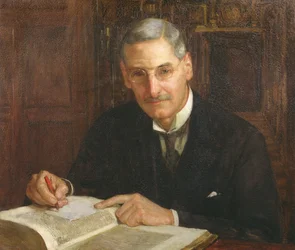 Porträt von Percy Stafford Allen (1869-1933) Präsident des Corpus Christi College, Oxford und Erasmus-Gelehrter