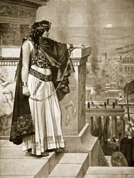 Zenobias letzter Blick auf Palmyra, Illustration aus 