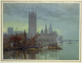 Dämmerung von der Lambeth-Brücke