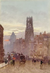 Blick die London Street hinunter