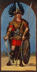 Hengist, Anführer der Angeln, 449 n. Chr., 1924.