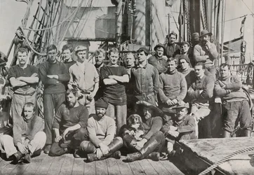 Die Besatzung der Terra Nova, um 1910-1913, 1913
