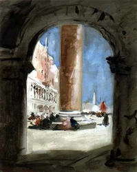 Die Säule von St. Markus, Venedig