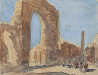 Die Quwwat-ul-Islam-Moschee und die Eiserne Säule von Delhi, Qutub-Minar-Komplex