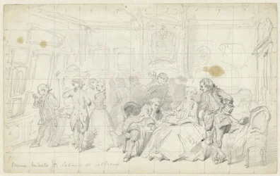 Kunstbetrachtung in einem alten holländischen Haus