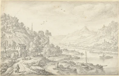 Fantasierte Rheinansicht