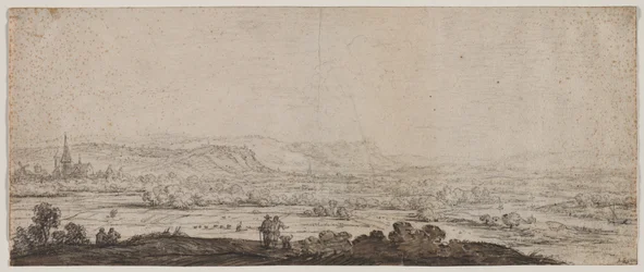 Landschaft mit dem Dorf Schenkenschanz, Gelderland