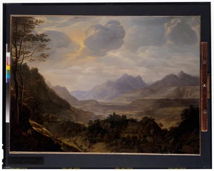 Eine ausgedehnte Rheinlandschaft