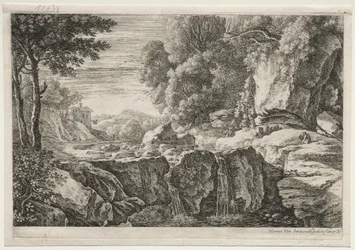 Vier Landschaften: Der kleine Wasserfall