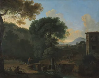 Landschaft mit Reisenden, 1630er Jahre