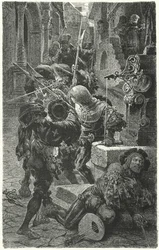 Zusammenstoß zwischen Studenten und Landsknechten in Erfurt, 1510