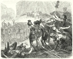 Demütigung der römischen Armee durch die Samniten an den Caudinischen Gabeln, 321 v. Chr.