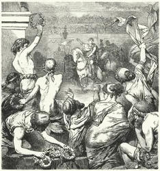Titus Quinctius Flaminius verkündet die Freiheit der griechischen Staaten, 196 v. Chr.