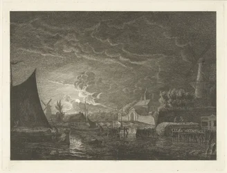 Ansicht des Marepoort in Leiden