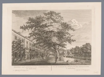 Ansicht des Mennoniten-Waisenhauses in Amsterdam