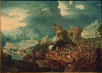 Landschaft mit Kreuztragung