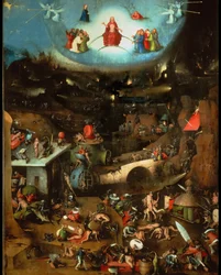 Das Jüngste Gericht Triptychon, zentrale Tafel, ca. 1485